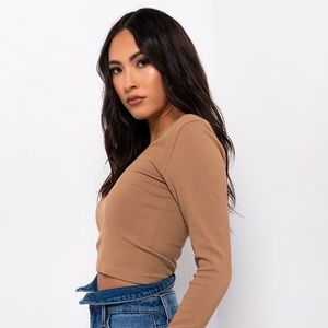 ULTRA SEAMLESS DEEP V LONG SLEEVE TOP